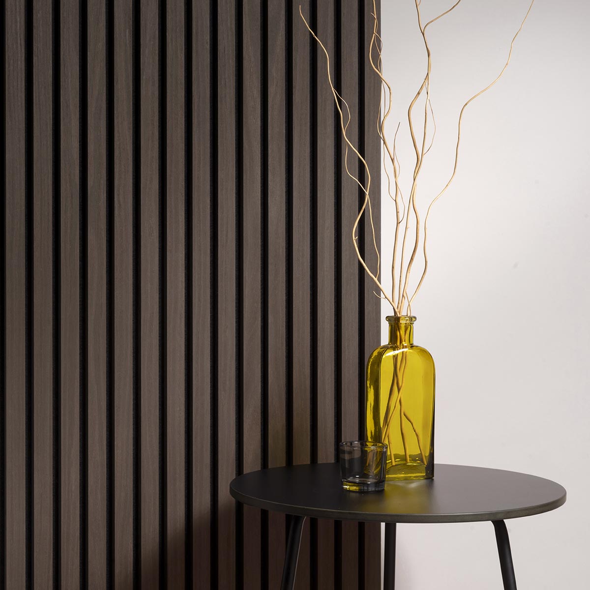 Akustische Wandpaneele – Geräucherte Eiche – 270 x 60 cm