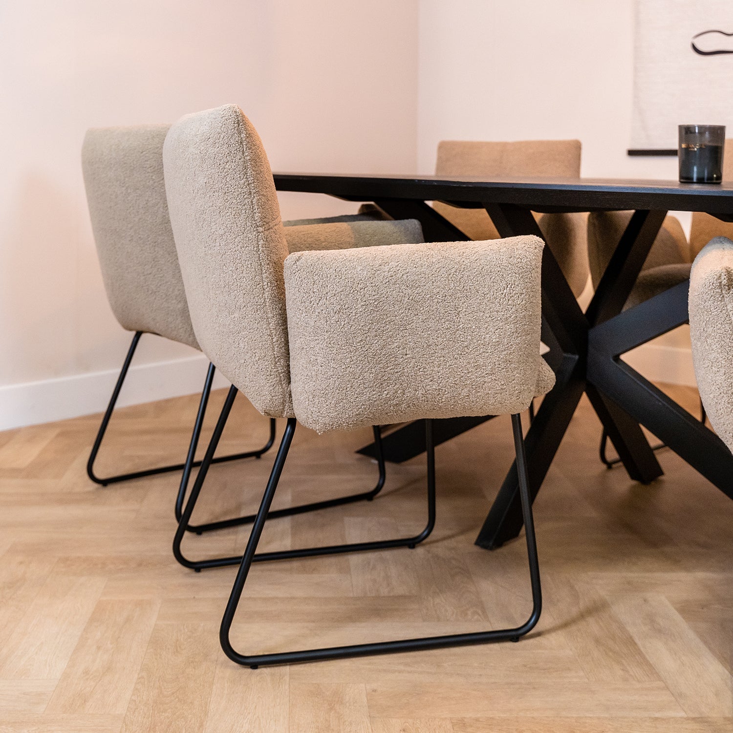 Esszimmerstuhl Dante hellbraun – Bild 10