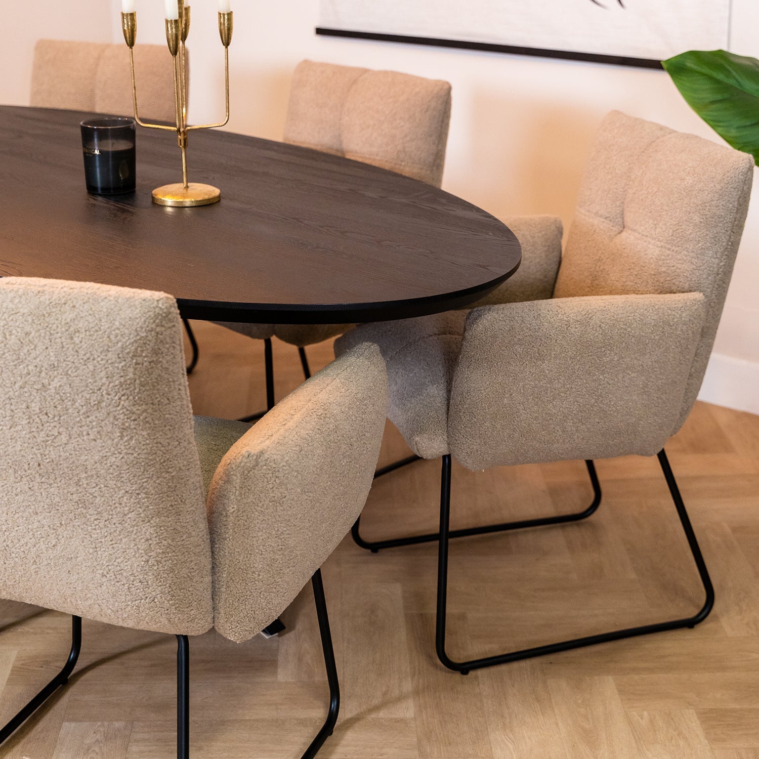 Esszimmerstuhl Dante hellbraun – Bild 9