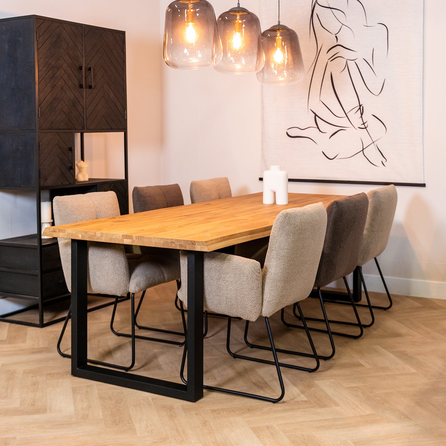 Esszimmerstuhl Dante hellbraun – Bild 7