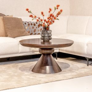 Couchtisch Brix Baltho | Rund | Walnuss Mango-Holz