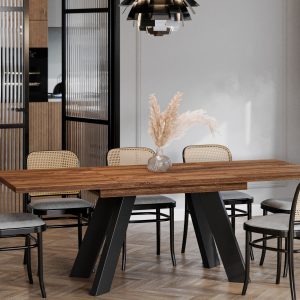 Ausziehbarer Esstisch "Como" 130-210cm (Eiche Stirling)