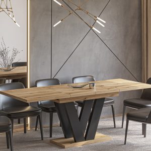 Ausziehbarer Esstisch "Lara" 130-210cm (Eiche Evoke)
