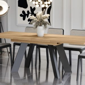 Ausziehbarer Esstisch "Como" 130-210cm (Eiche Natur)